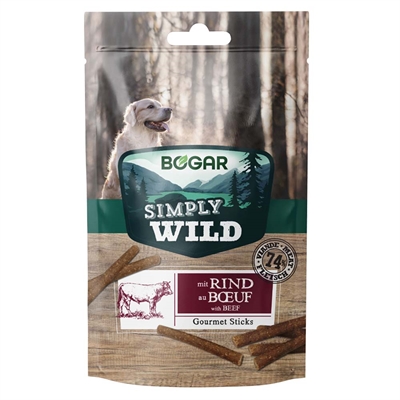 Bogar Simply Wild Gourmet Sticks med Okse 100g